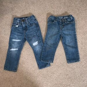 2 pair of toddler jeans